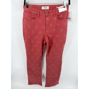 Wrangler Women’s Size 29 Diamond Bay High Rise Bold Boot Cut Jeans Red NWT